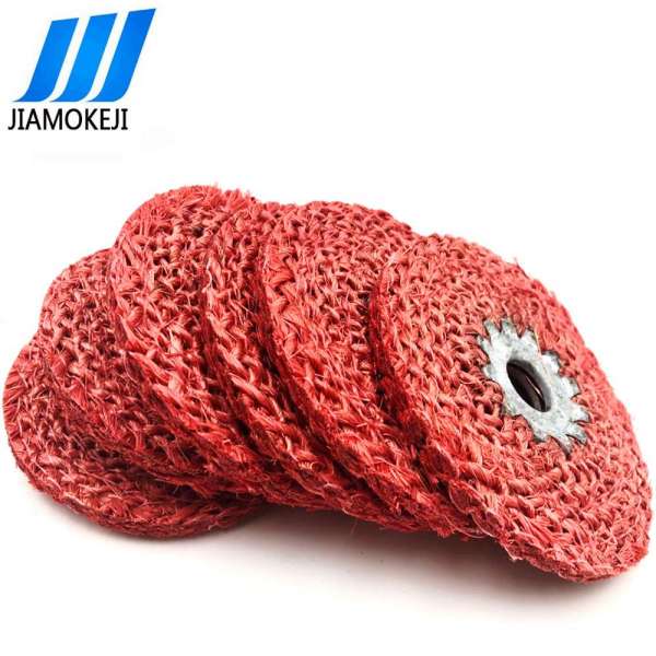 4-inch100x16mm High Quality Metal Polished Red Hemp Wheel